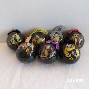 Disney Nightmare Before Christmas 7 Tree Ornaments Jack, Sally, Oogie #4022